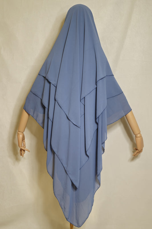 Khimar Chiffon 3-Lagig extra long