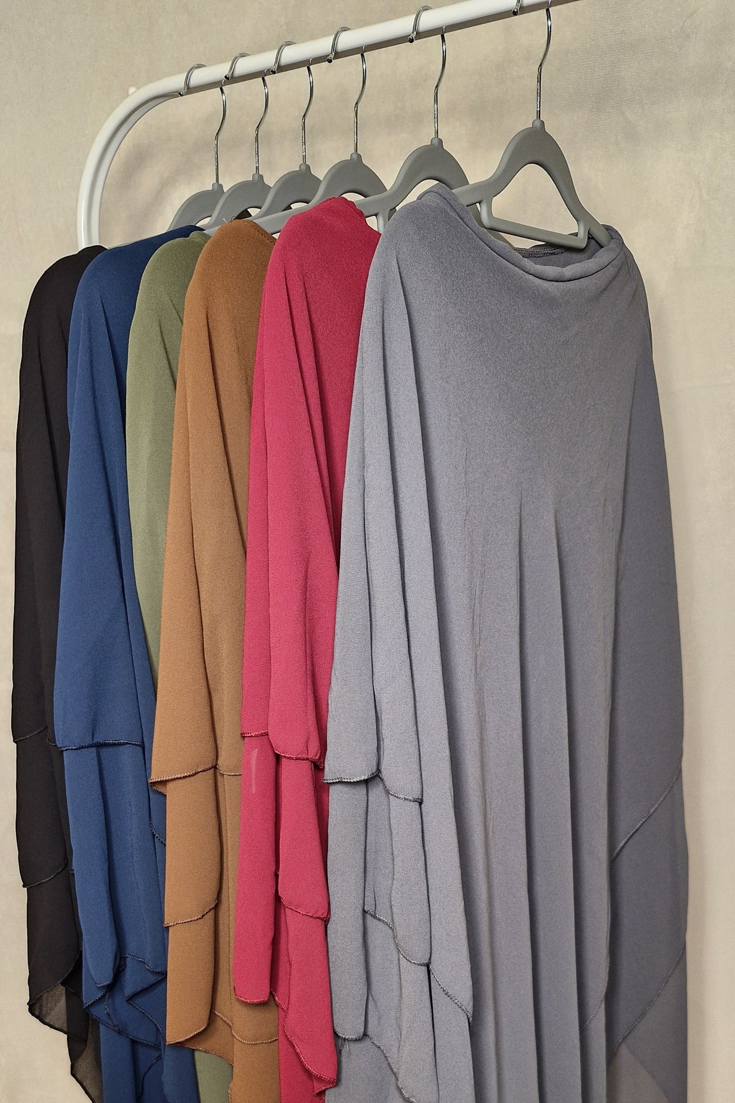 Khimar Chiffon 3-Lagig extra long