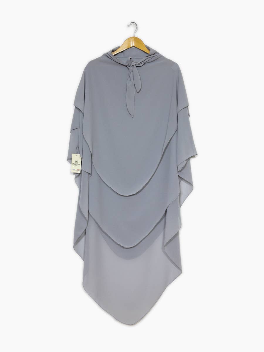 Khimar Chiffon 3-Lagig