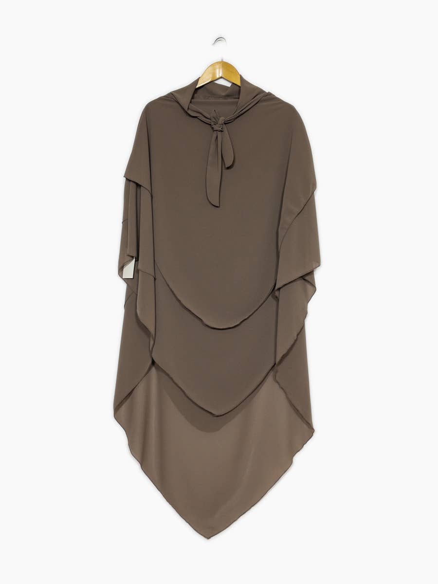 Khimar Chiffon 3-Lagig