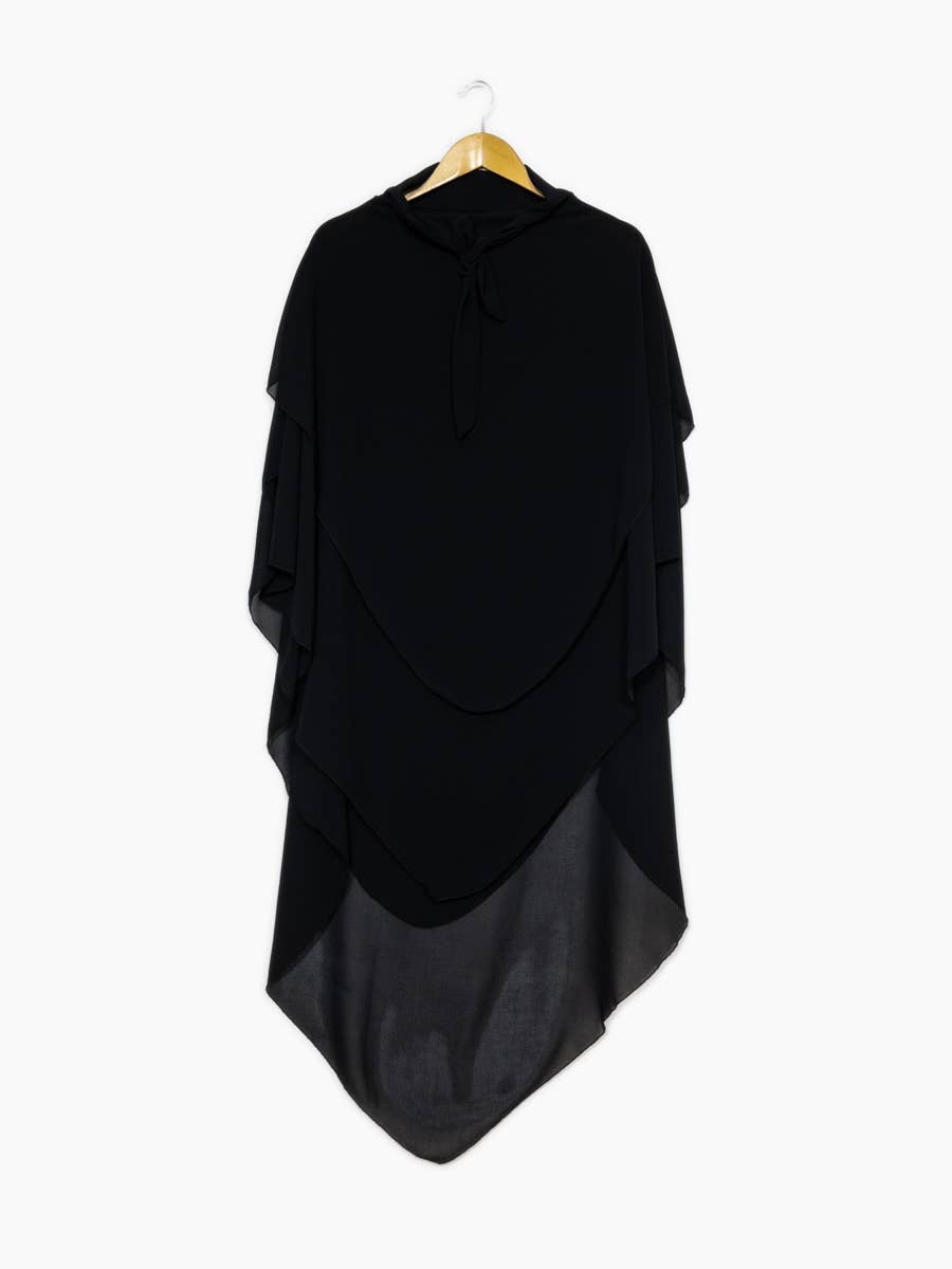 Khimar Chiffon 3-Lagig