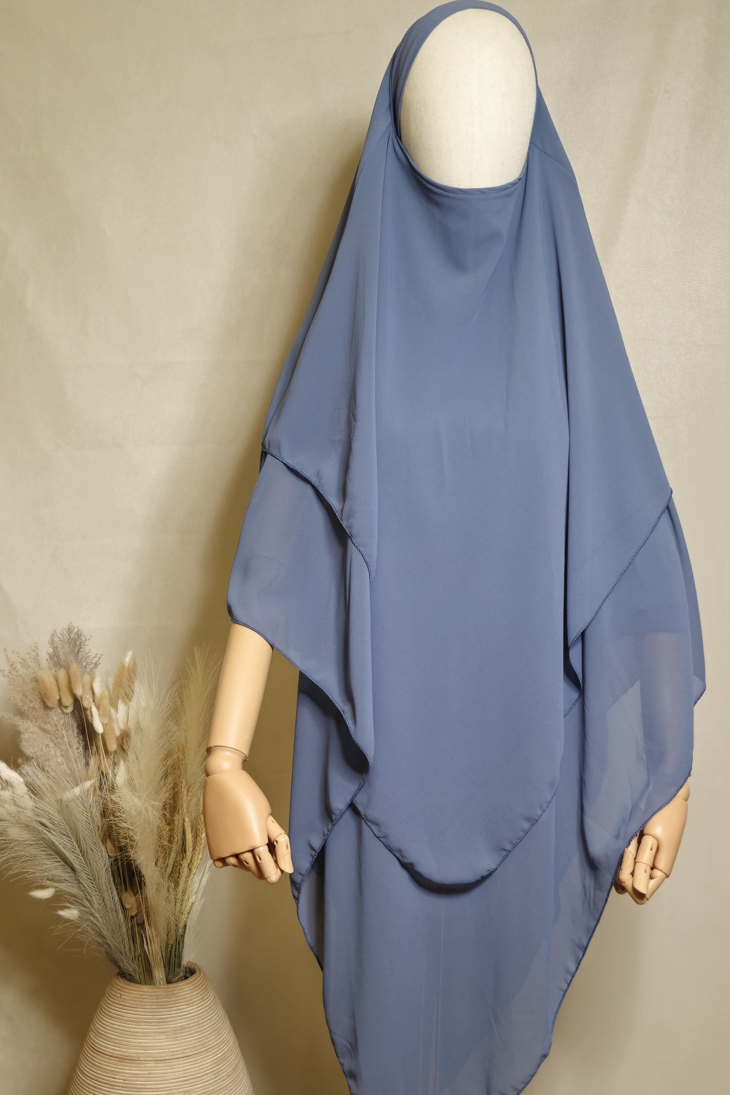 Khimar Chiffon 3-Lagig extra long